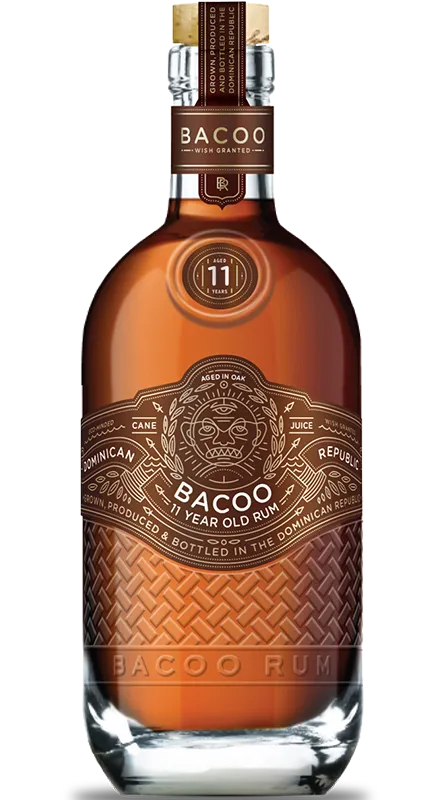 Bacoo 11 Ani Dark Rum cu Tiki Mug 0.7L
